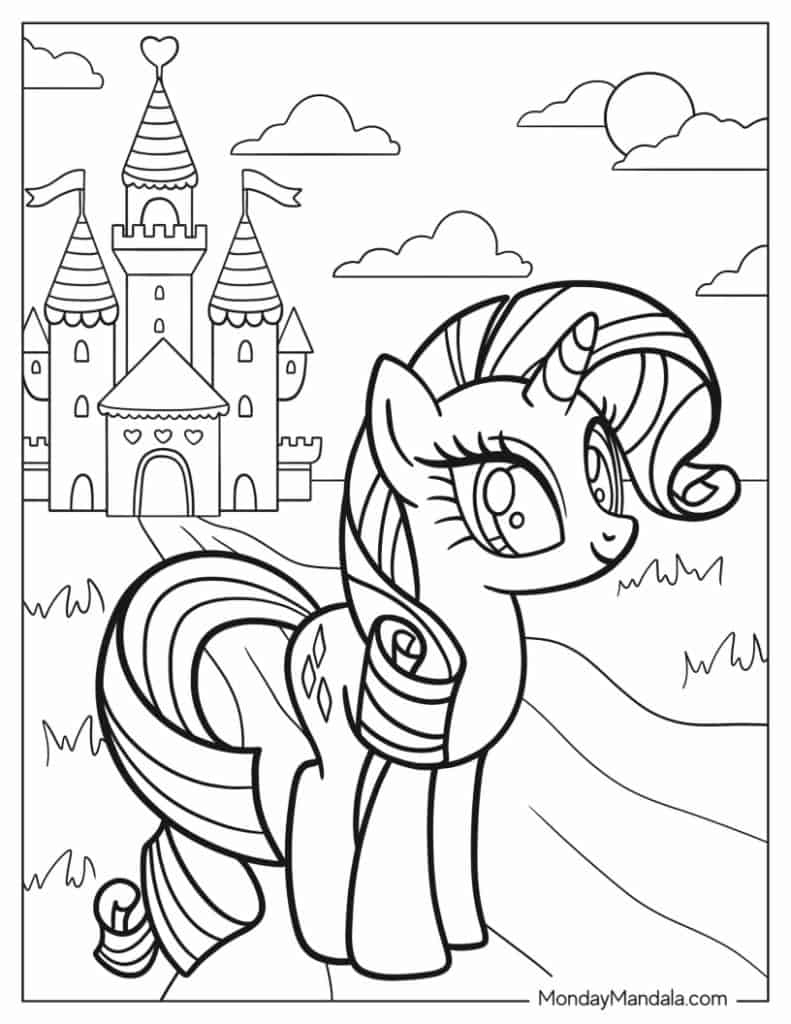 70 My Little Pony Coloring Pages (Free Pdf Printables) inside Free Printable My Little Pony Coloring Pages