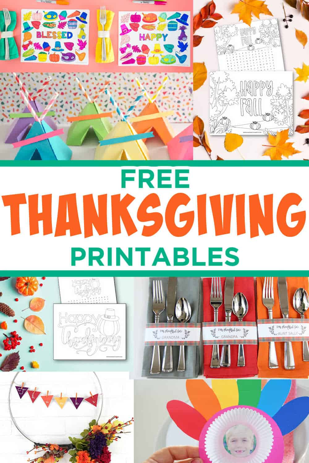 75+ Free Thanksgiving Printables - Made With Happy throughout Free Printable Thanksgiving Crafts for Kids