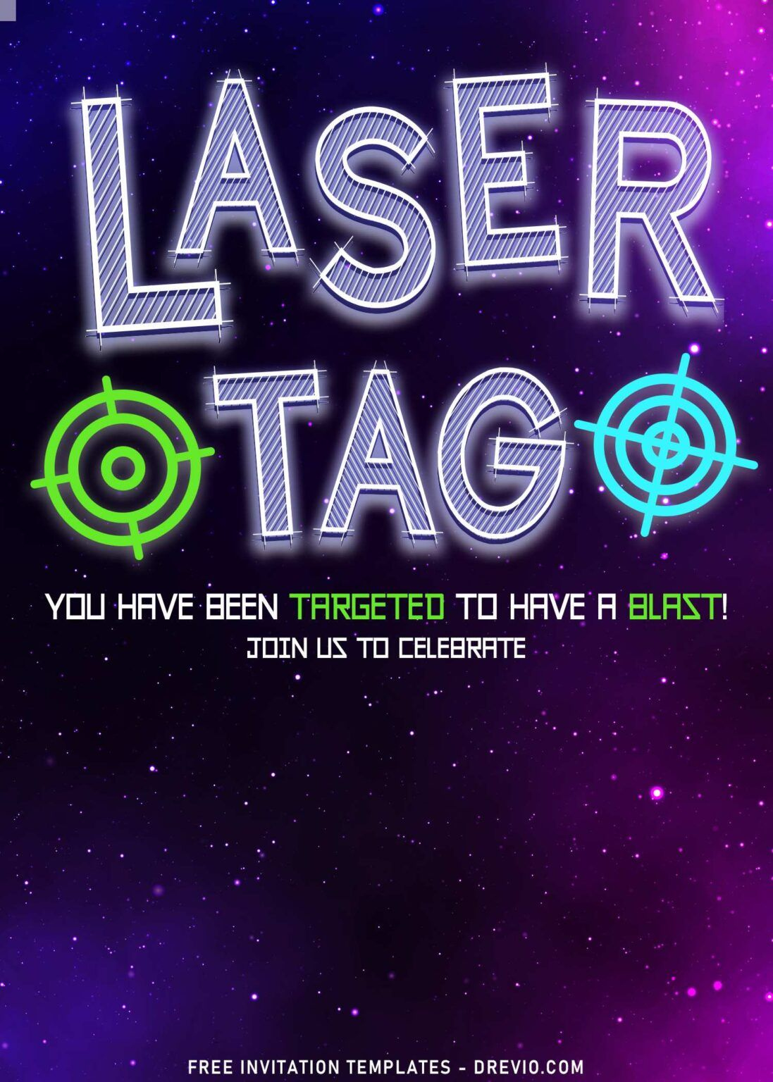 8+ Awesome Laser Tag Birthday Invitation Templates For Boys intended for Free Printable Laser Tag Invitation Template