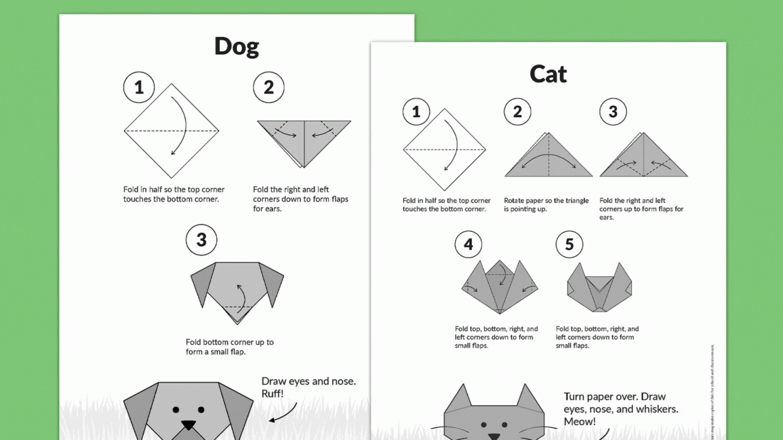 8 Easy Origami Projects For Kids (Free Printable Instructions) with Free Easy Origami Instructions Printable