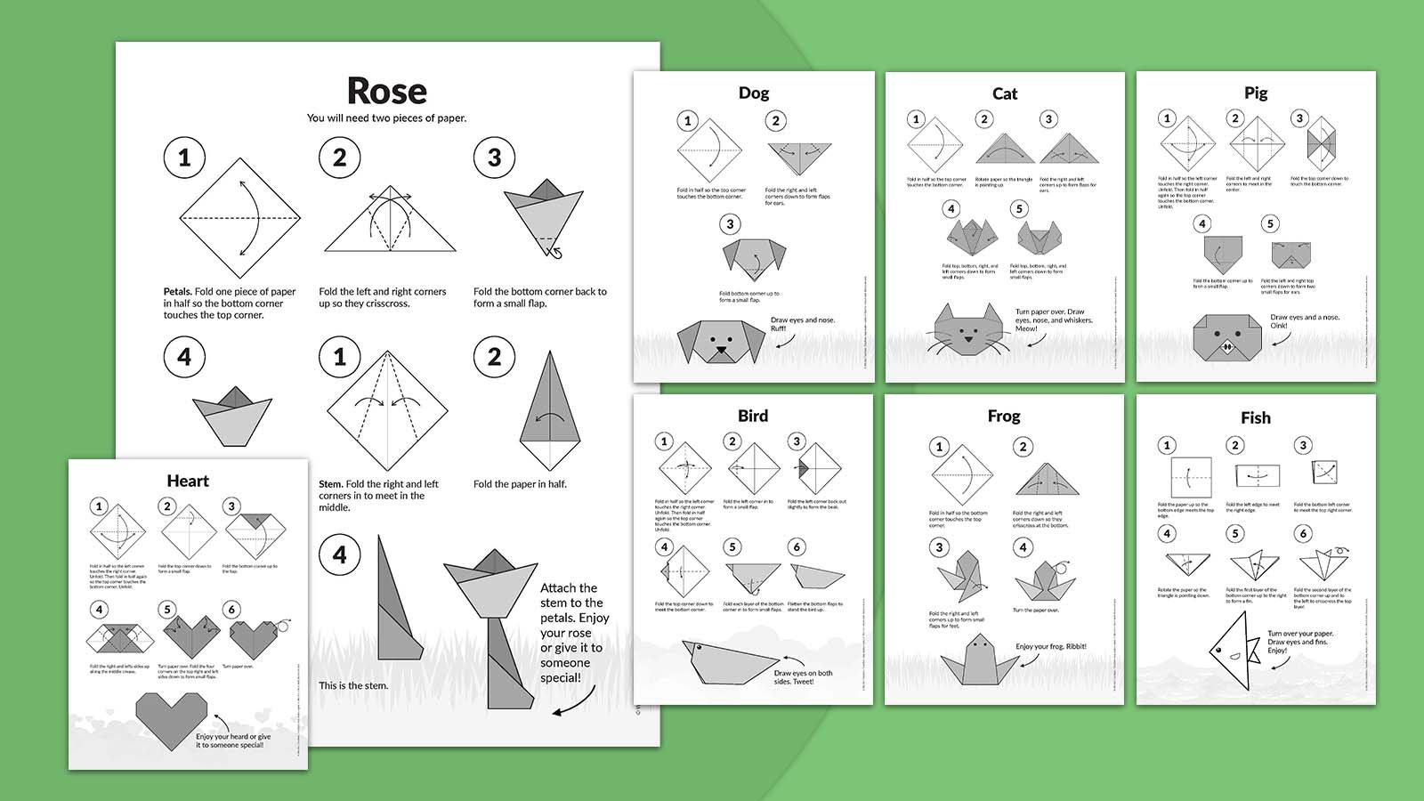 8 Easy Origami Projects For Kids (Free Printable Instructions) with regard to Free Easy Origami Instructions Printable