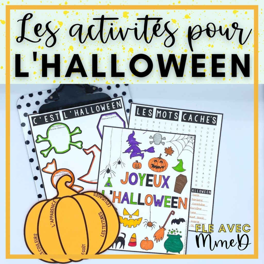 8 Super Awesome French Halloween Activities For The Classroom inside Free Printable French Halloween Worksheets