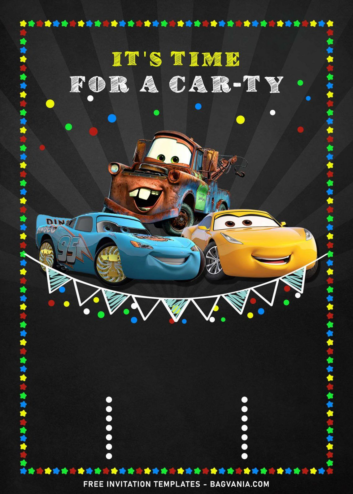 9+ Cool Personalized Disney Cars Birthday Invitation Templates in Free Printable Disney Cars Birthday Party Invitations