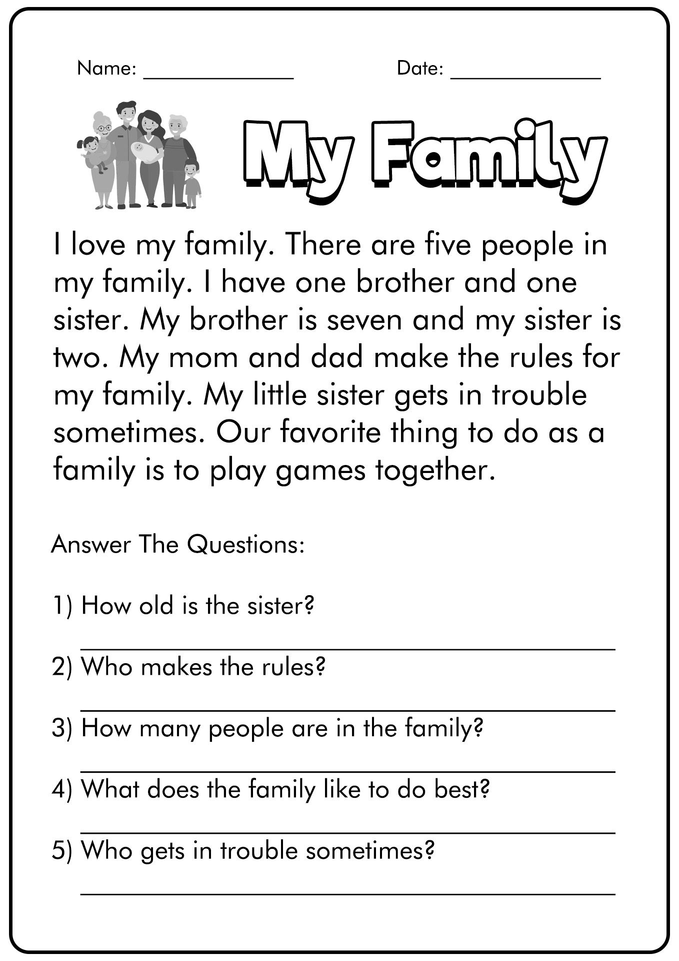 9 First Grade Reading Comprehension Worksheets - Free Pdf At with Free Printable First Grade Fluency Passages