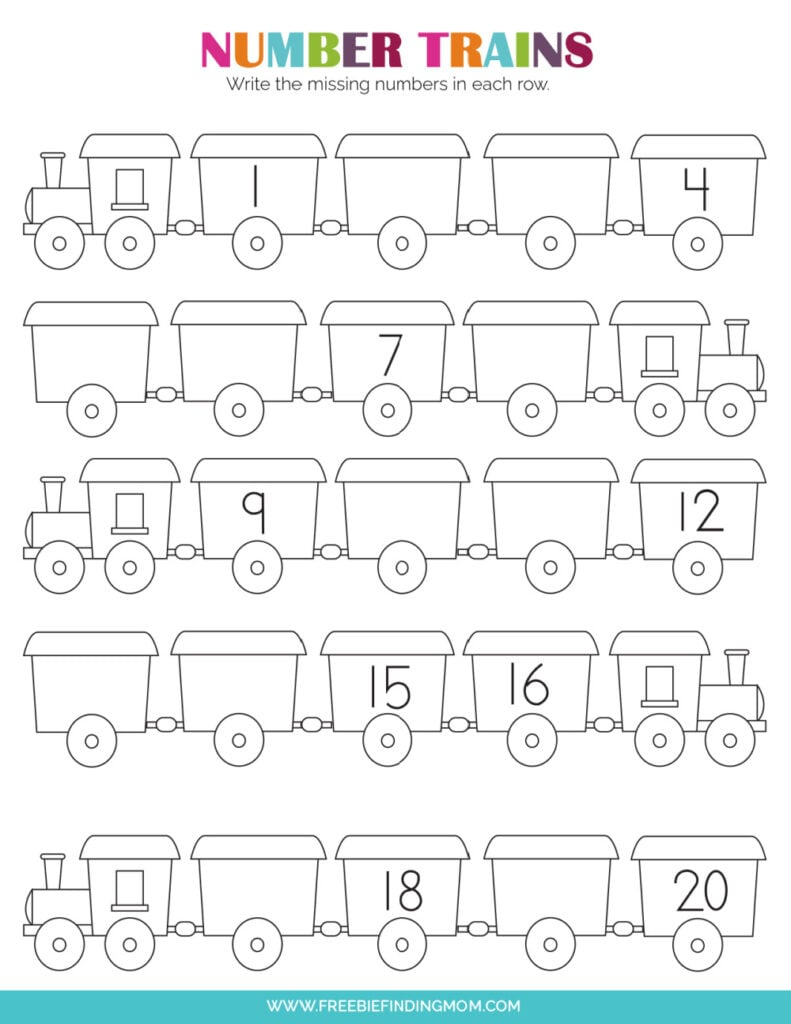 9 Free Printable Number Worksheets For Kindergarten - Freebie inside Free Printable Worksheets for KG1