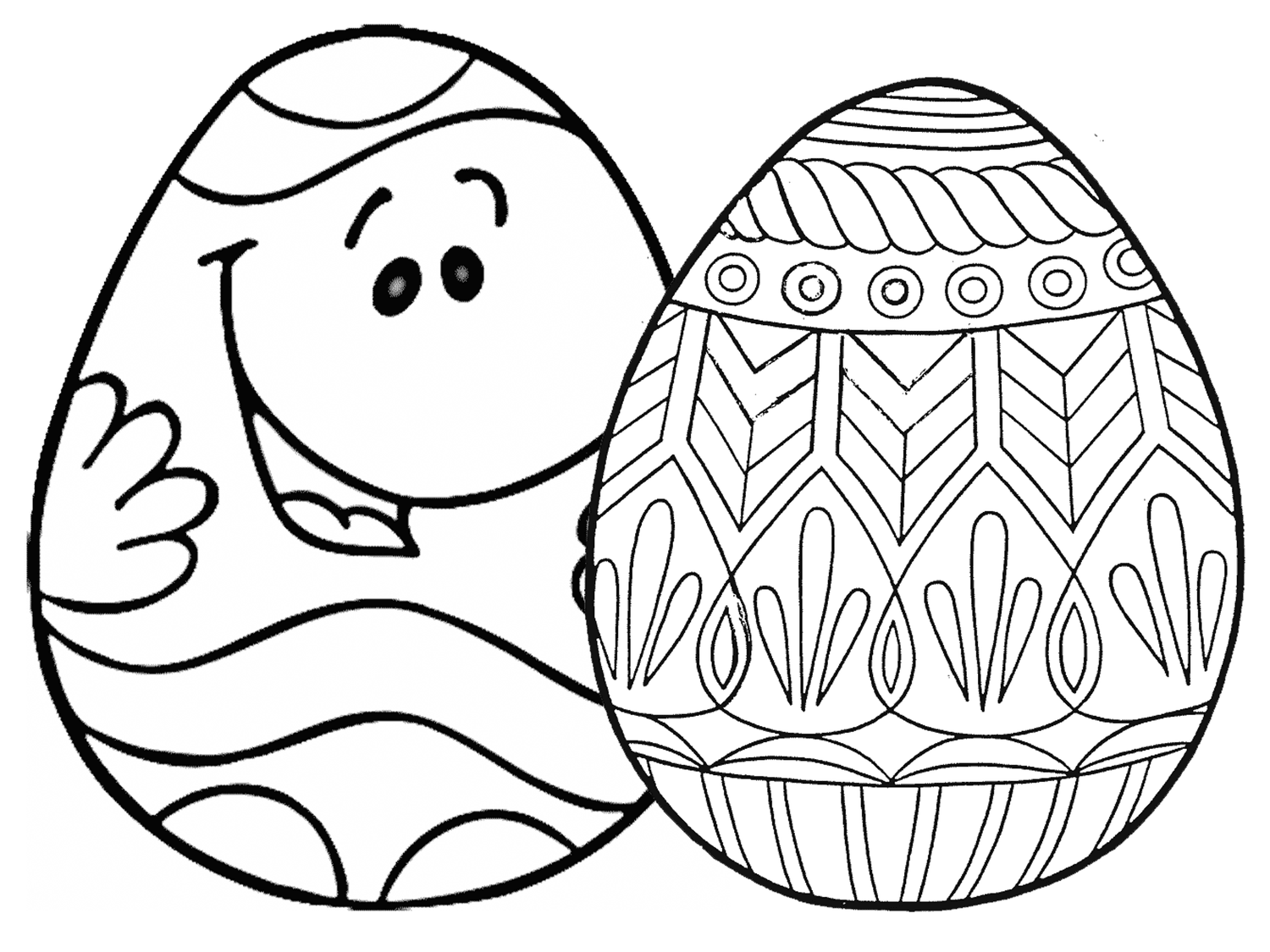 9 Places For Free, Printable Easter Egg Coloring Pages pertaining to Easter Egg Coloring Pages Free Printable