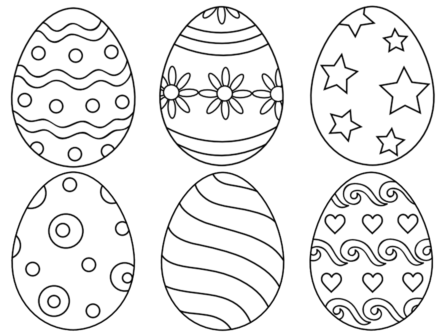 9 Places For Free, Printable Easter Egg Coloring Pages regarding Easter Egg Coloring Pages Free Printable