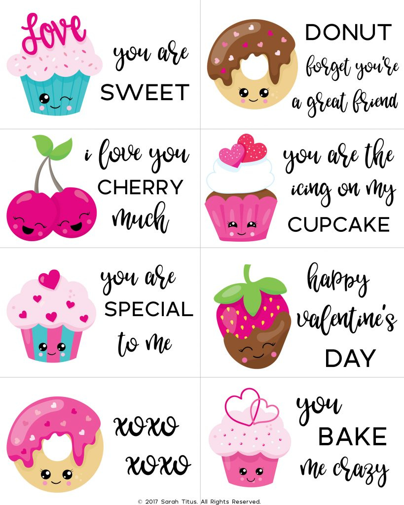 95+ Free Printable Valentine Cards For Kids - Sarah Titus for Free Printable Valentines Day Cards