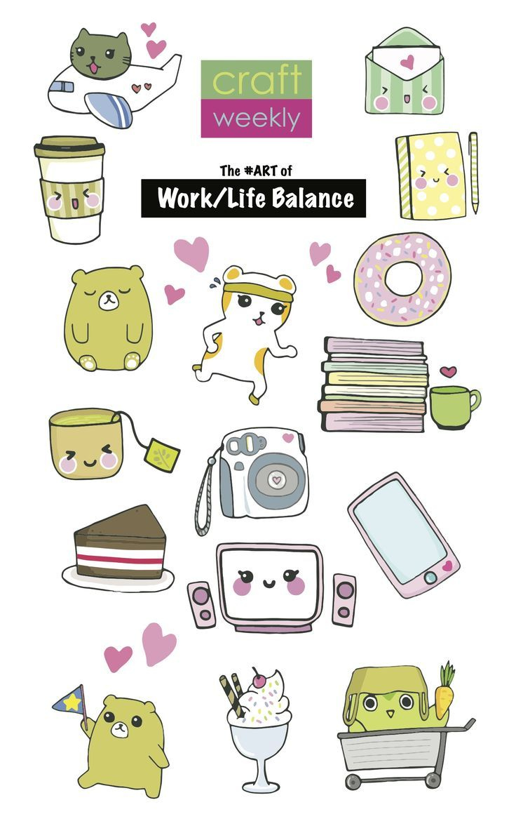 A Free Printable Diy Sticker Sheet For Your Planners | Kawaii for Free Printable Kawaii Stickers