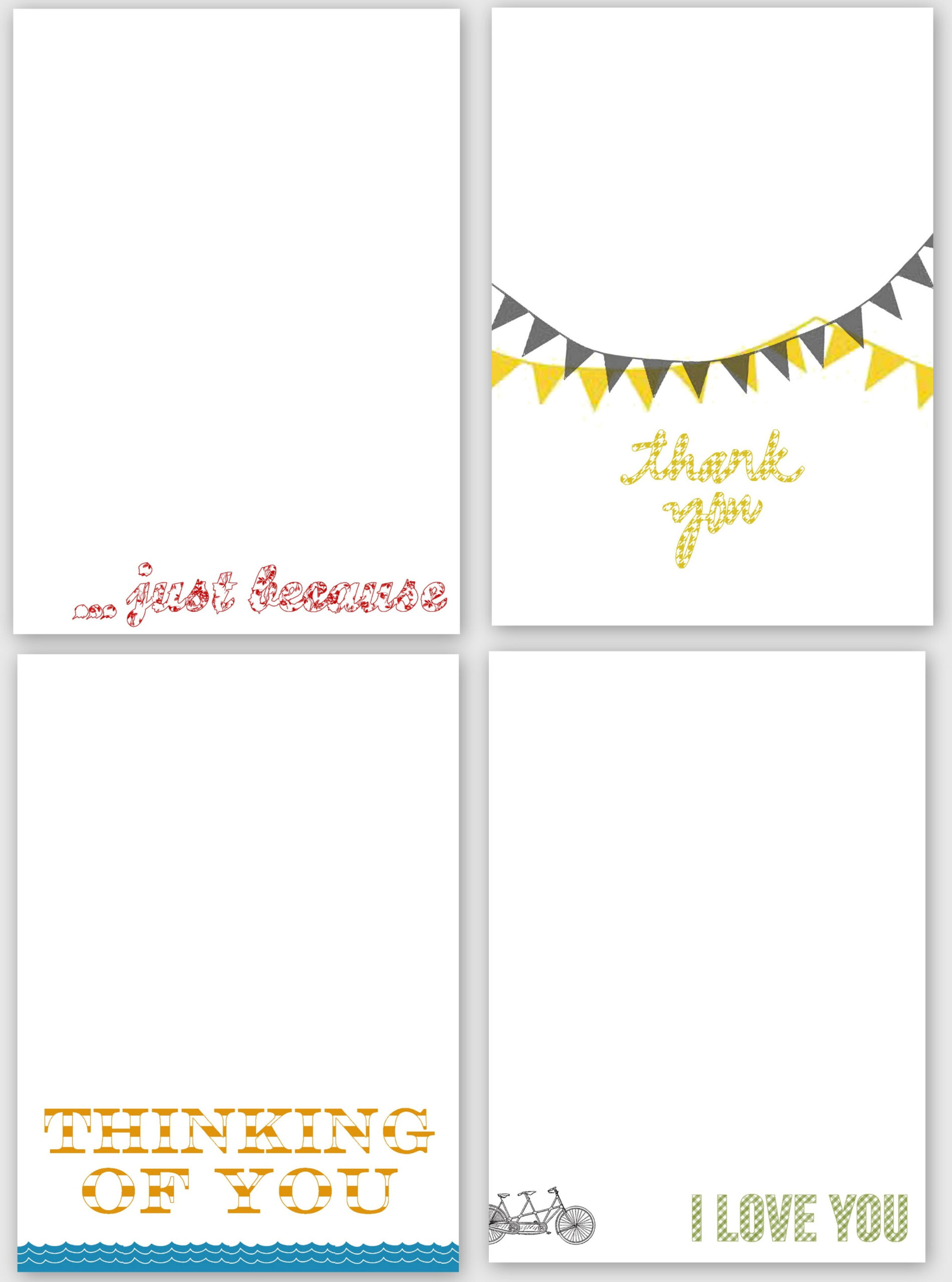 A Free Printable {Or Two} For You! | Bungalow inside Free Printable Cards For All Occasions