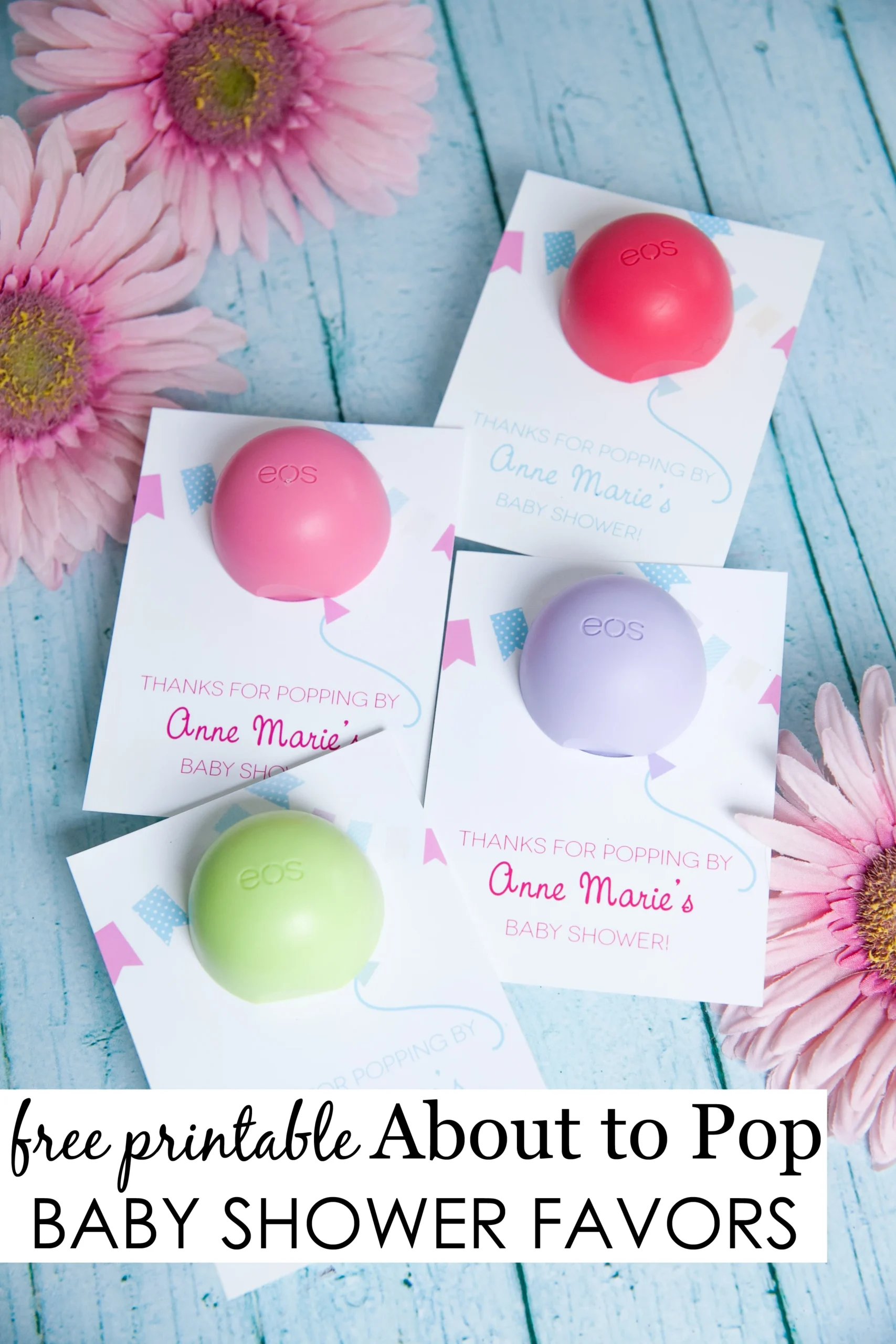 About To Pop Baby Shower Favor - Project Nursery with Free Printable Eos Baby Shower Template