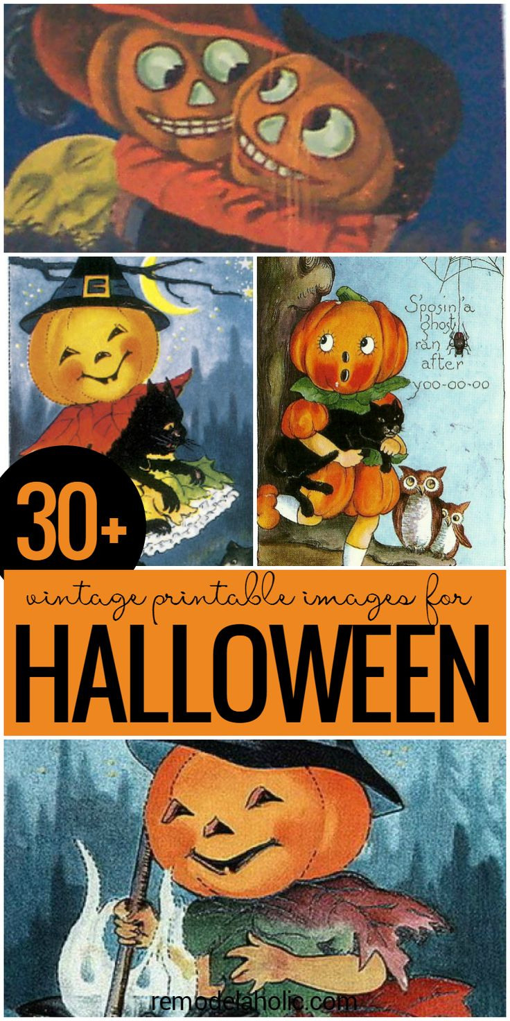 Add Something Fun And Unique To Your Halloween Decor With One Of inside Free Printable Vintage Halloween Images