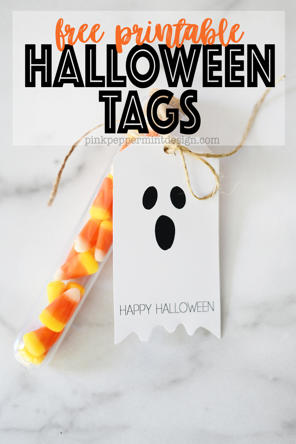 Adorable Free Printable Halloween Tags - Ghosts — Pink Peppermint in Free Printable Halloween Tags