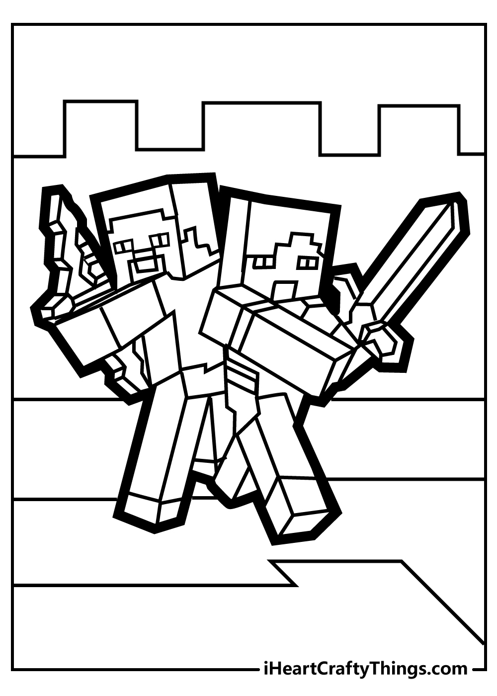 All New Minecraft Coloring Pages 2024 (100% Free Printables) intended for Free Printable Minecraft Activity Pages