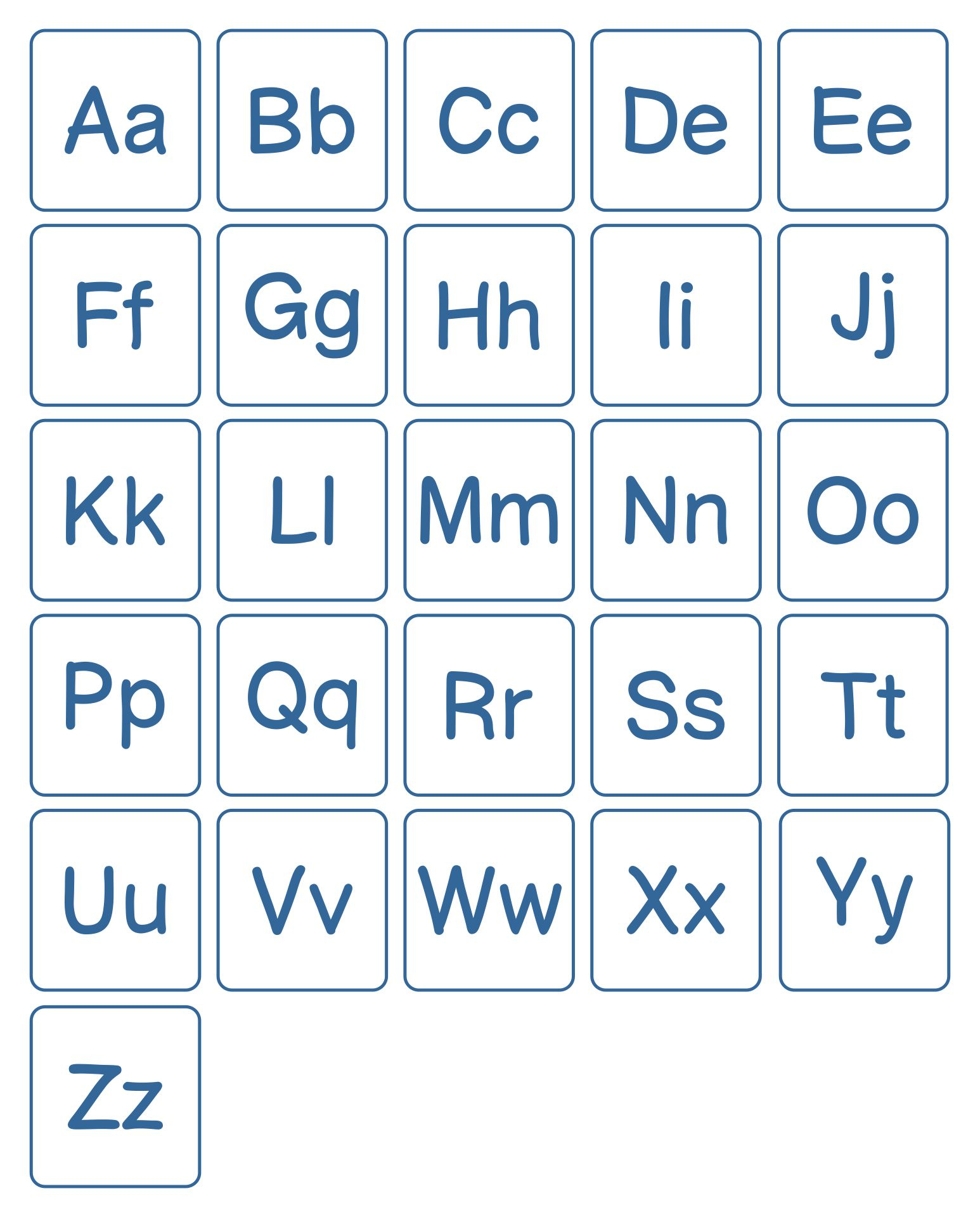 Alphabet Letters Upper And Lowercase Free Printable in Free Printable Alphabet Letters Upper and Lower Case