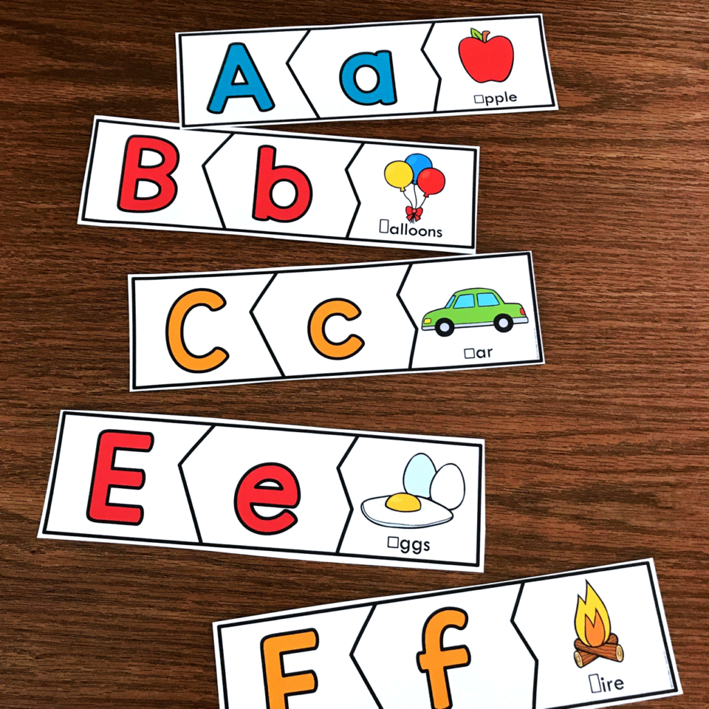 Alphabet Puzzles Freebie - A Kinderteacher Life intended for Free Printable Alphabet Puzzles