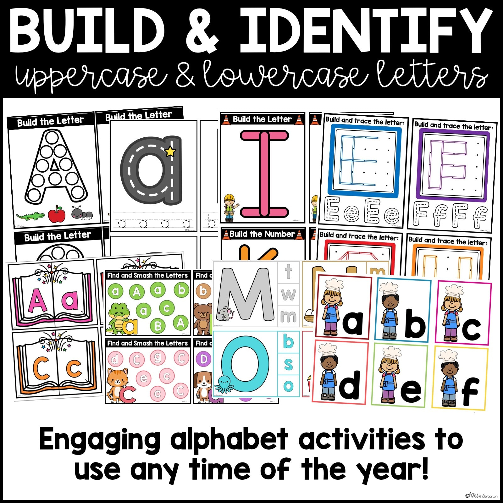 Alphabet Task Cards Centers And Activities - Miss Kindergarten with regard to Free Printable Kindergarten Task Cards