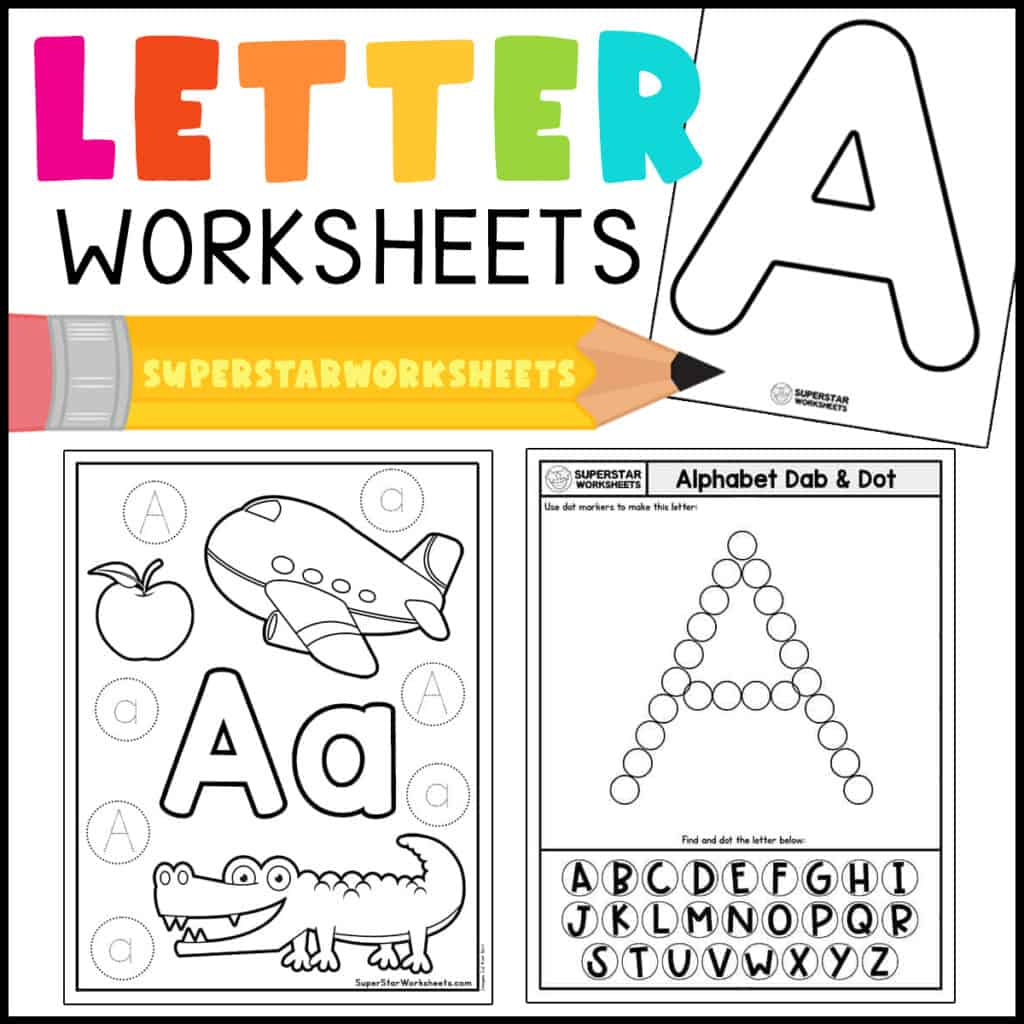 Alphabet Worksheets - Superstar Worksheets inside Free Printable Letter Worksheets