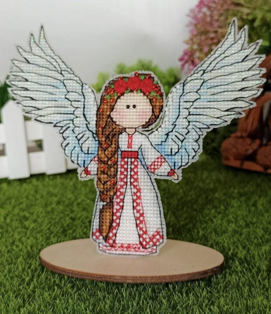 Angel” - Free Cross Stitch Pattern Fantasy Design Pdf with regard to Free Printable Cross Stitch Patterns Angels