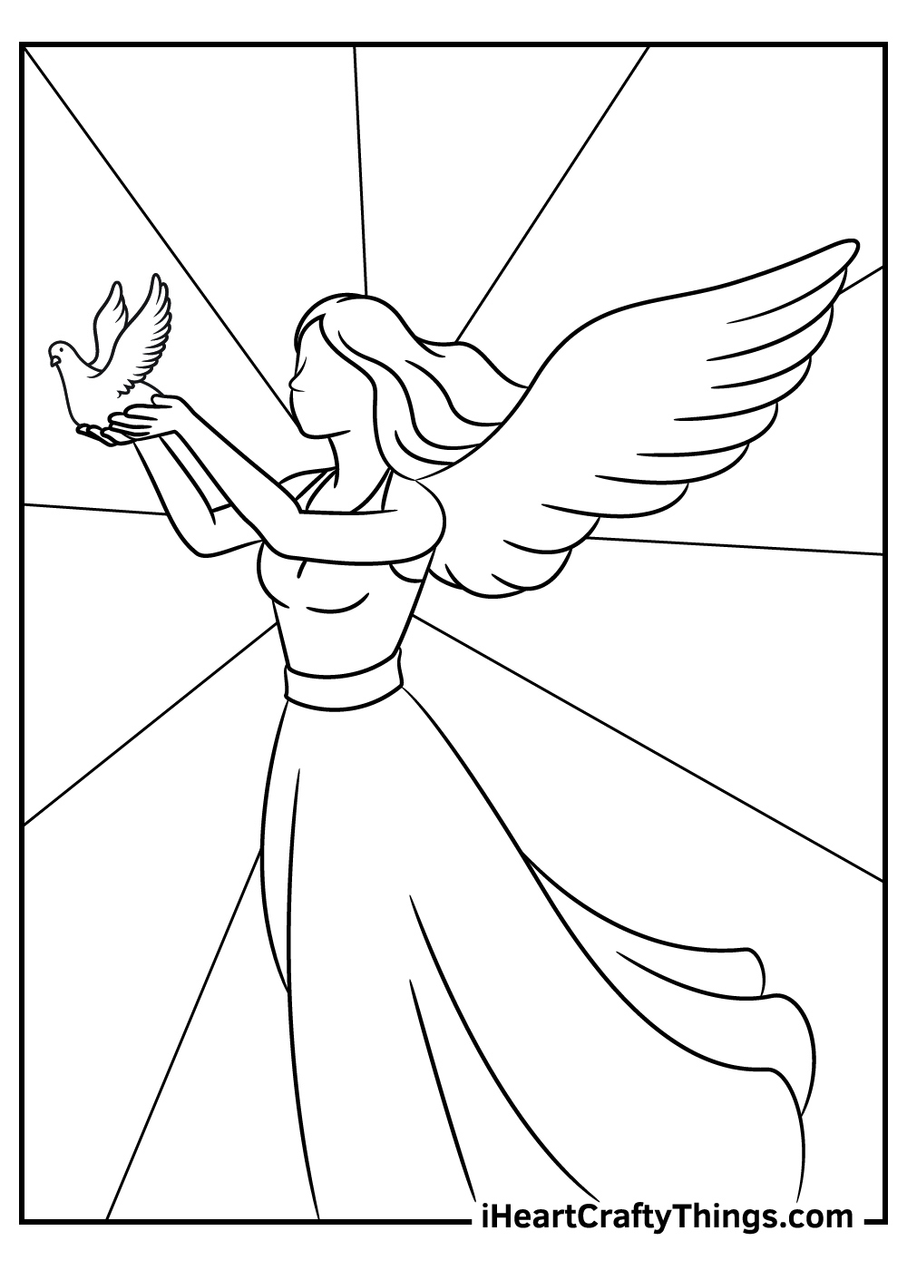 Angels Coloring Pages (Updated 2024) pertaining to Free Printable Pictures of Angels