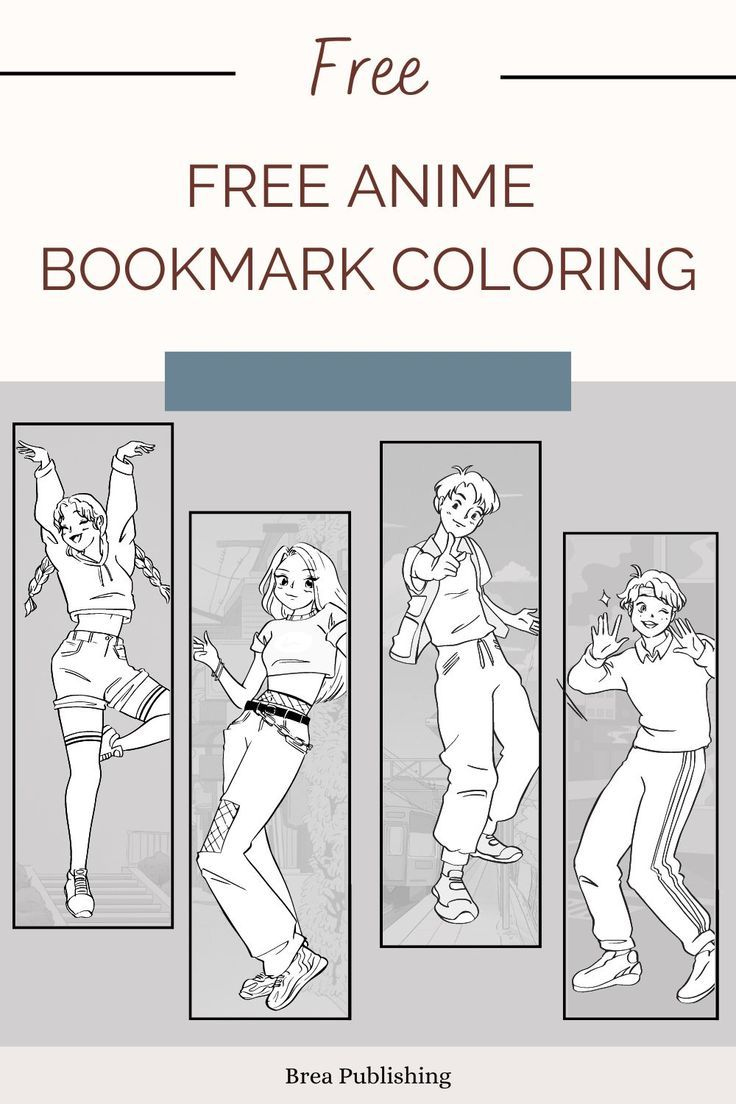 Anime Bookmarks | Coloring Bookmarks, Bookmarks Kids, Free with Anime Bookmarks Printable For Free