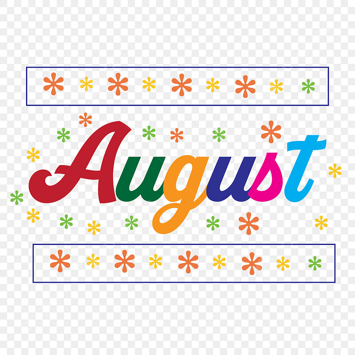 August Month Png Transparent Images Free Download | Vector Files pertaining to Free Printable Clipart For August