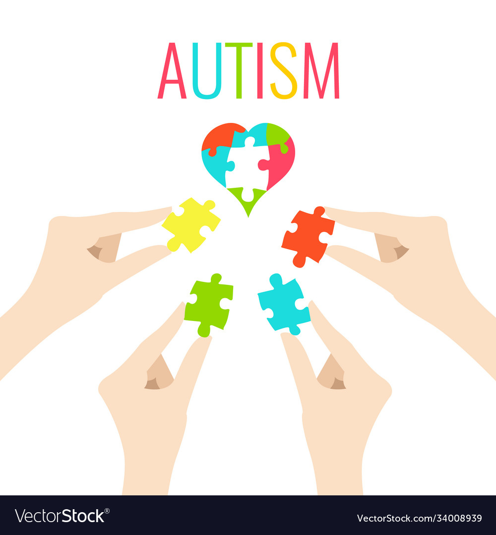 Autism Awareness Poster Royalty Free Vector Image for Free Printable Autism Awareness Posters