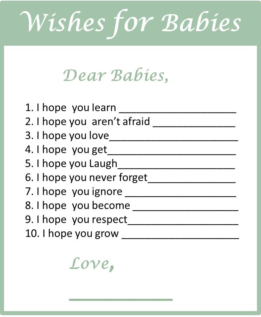 Baby Shower Games For Twins - My Practical Baby Shower Guide pertaining to Free Printable Baby Shower Games for Twins