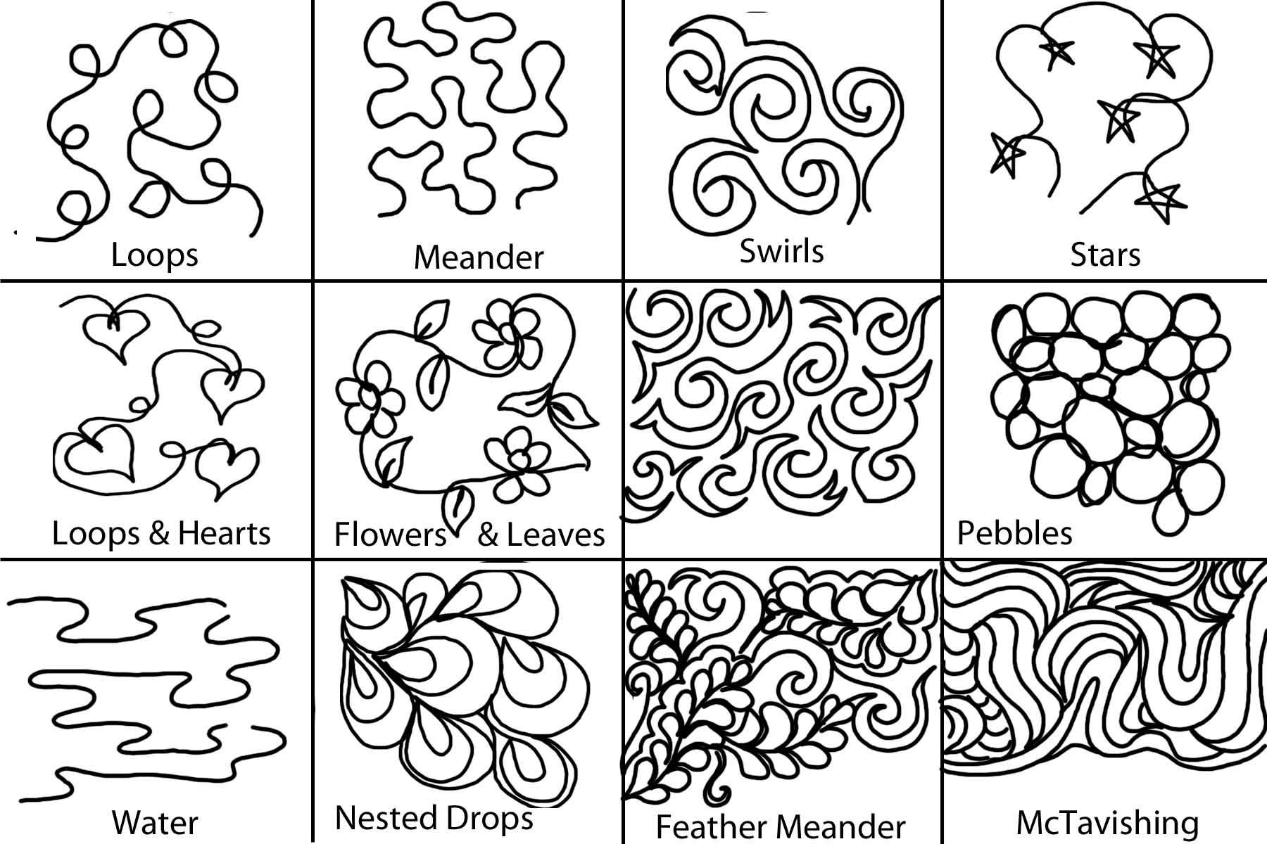 Background Quilting | Hand Quilting Patterns, Machine Quilting within Printable Free Motion Quilting Templates