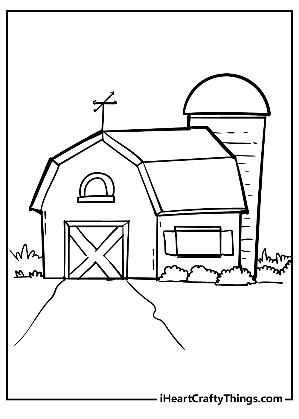 Barn Coloring Pages (100% Free Printables) with Free Printable Barn Coloring Pages