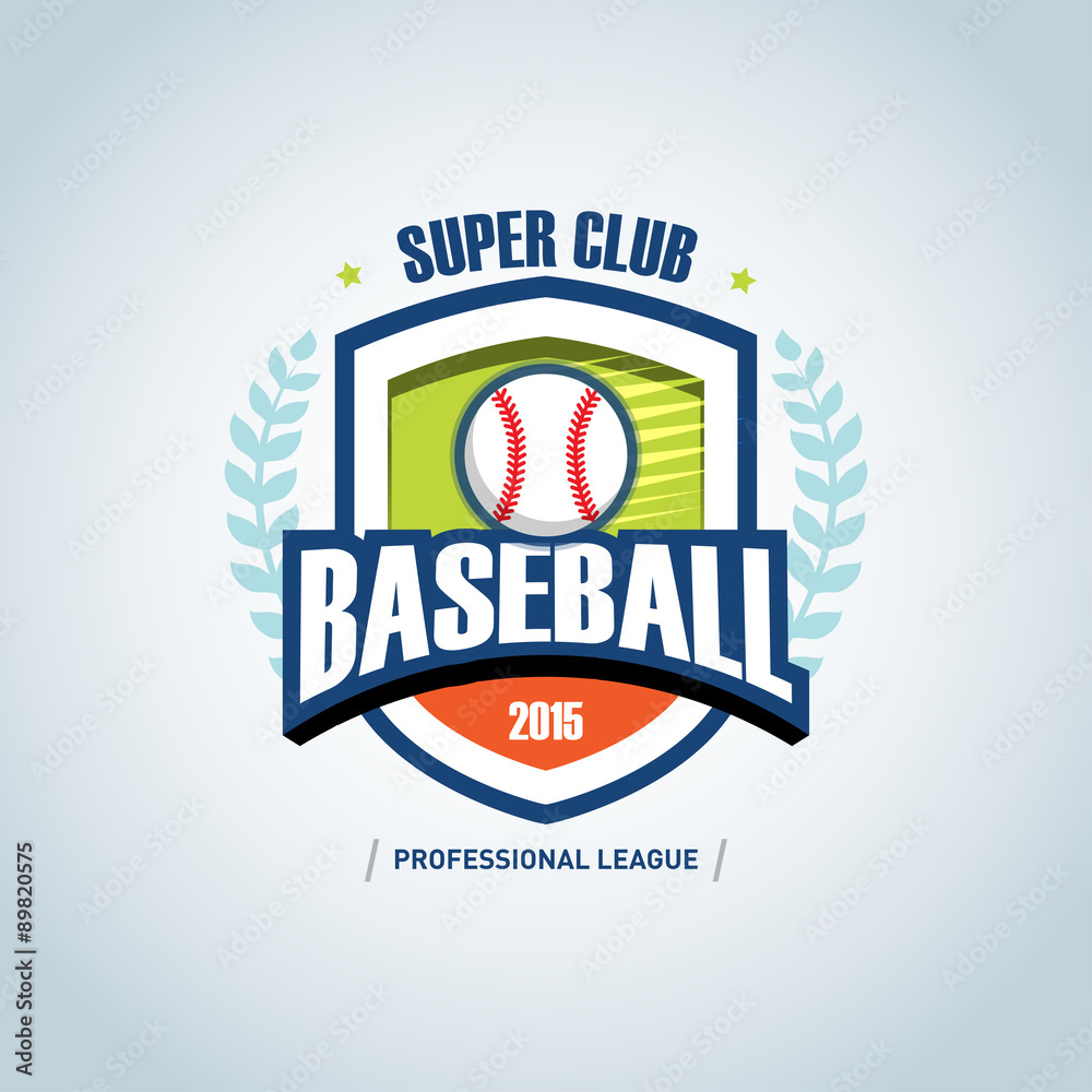 Baseball Sport Badge Logo Design Template And Some Elements For with regard to Free Printable Baseball Logos