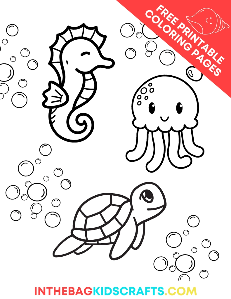 Beach Coloring Pages (Free Printable) • In The Bag Kids&amp;#039; Crafts throughout Free Printable Beach Coloring Pages