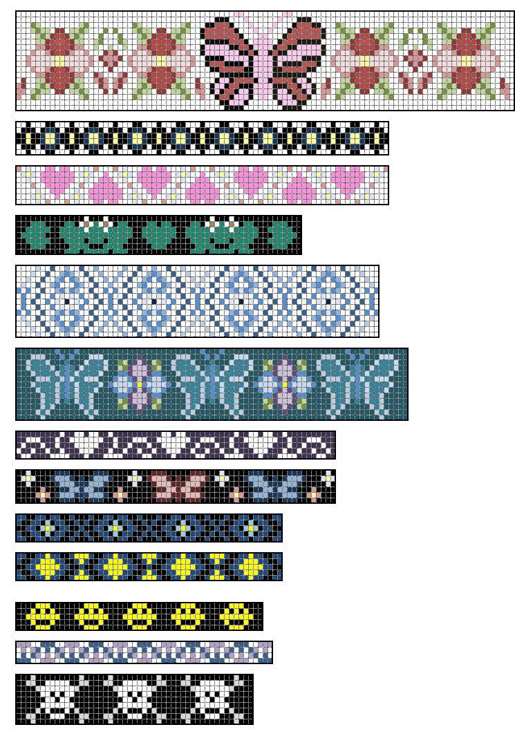 Bead Loom Patterns | Loom Beading Patterns, Bead Loom Patterns for Free Printable Loom Bracelet Patterns