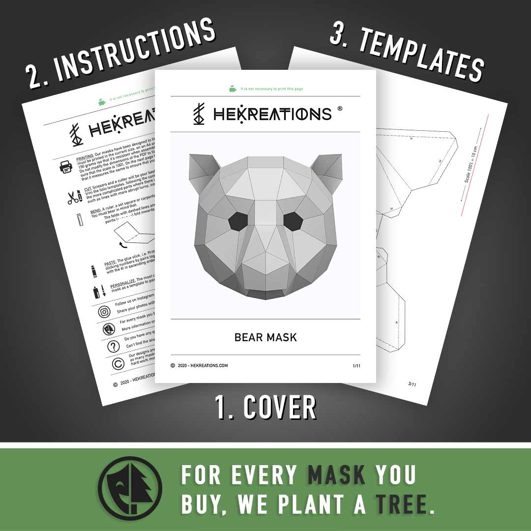 Bear Mask for Free Printable Bear Mask