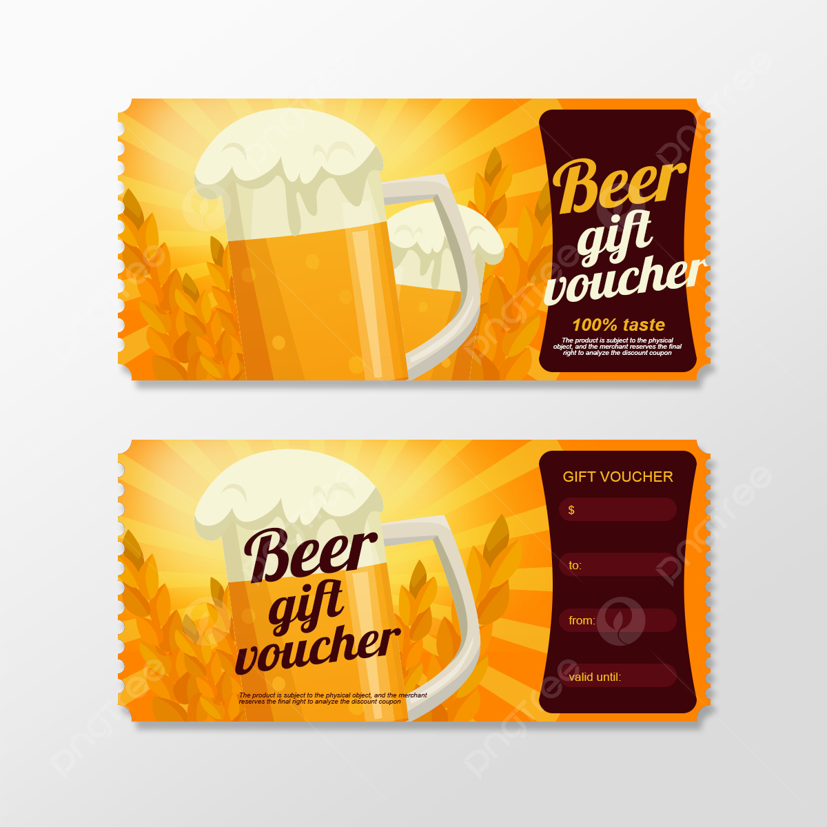 Beer Discount Party Voucher Template Download On Pngtree with Free Printable Beer Coupons