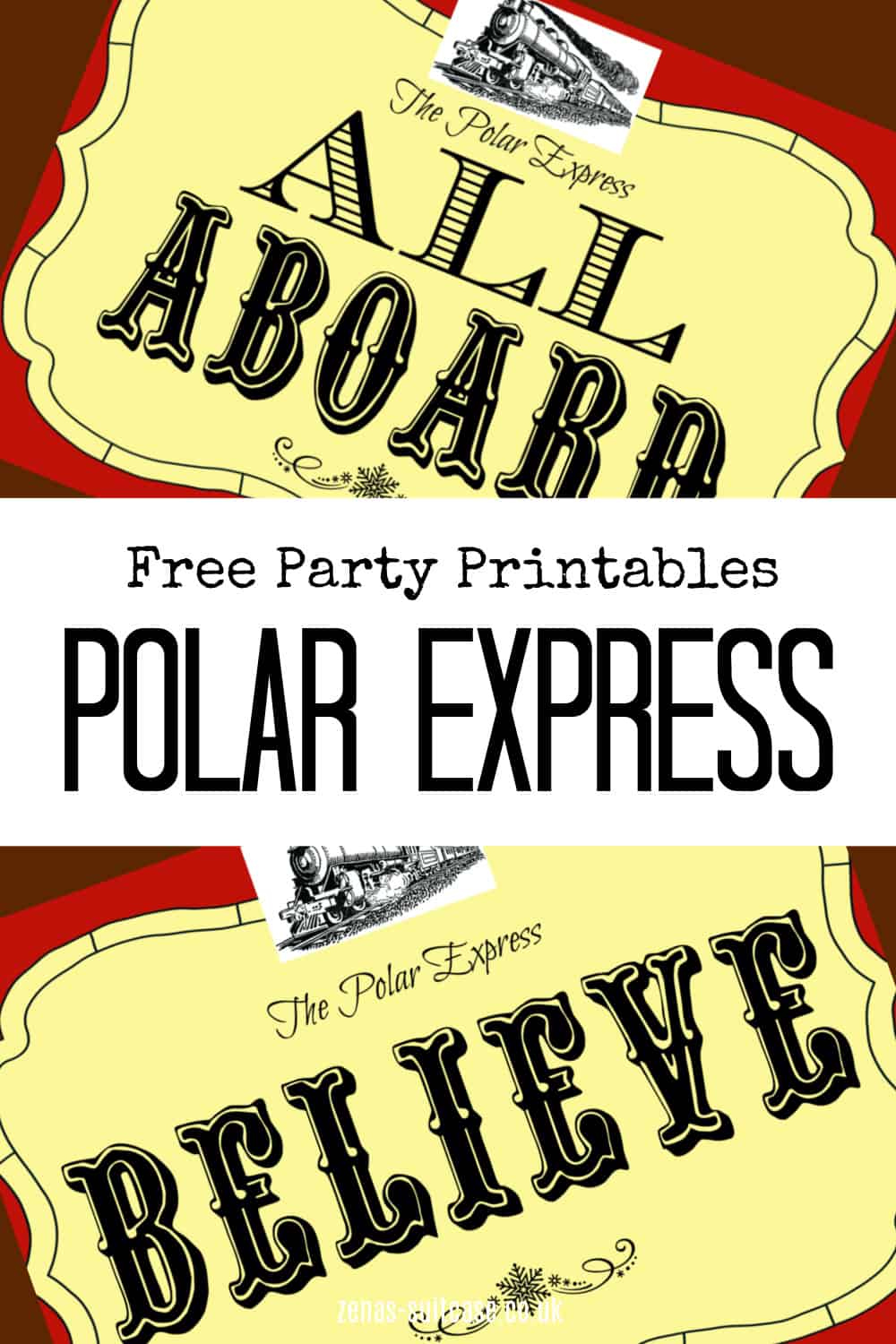 Best Free Polar Express Party Printables - Zena&amp;#039;S Suitcase intended for Polar Express Free Printables