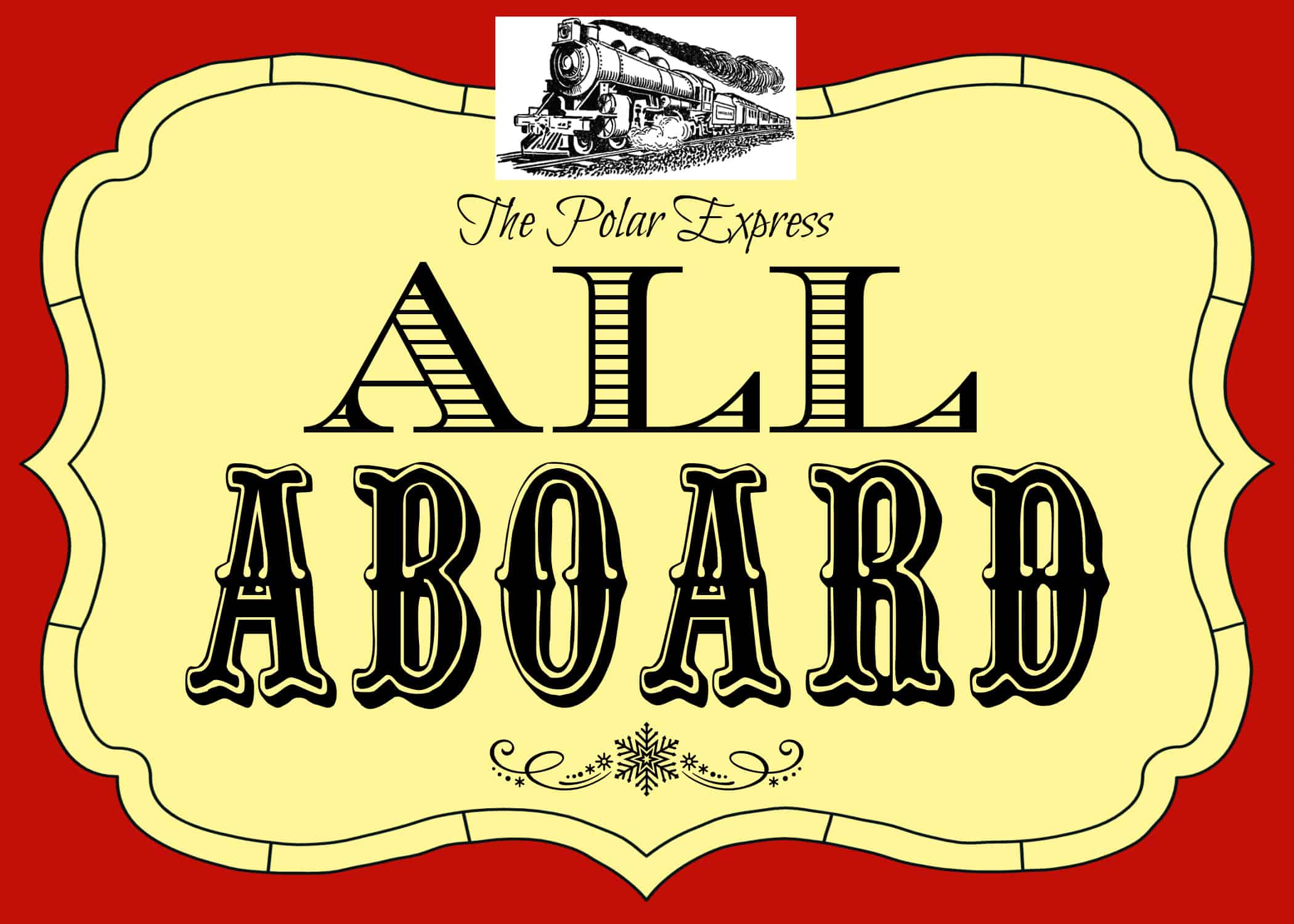 Best Free Polar Express Party Printables - Zena'S Suitcase throughout Polar Express Free Printables