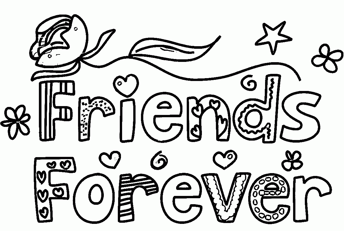 Best Friend Coloring Pages Ytk4454Ec | Quote Coloring Pages in Free Printable Bff Coloring Pages