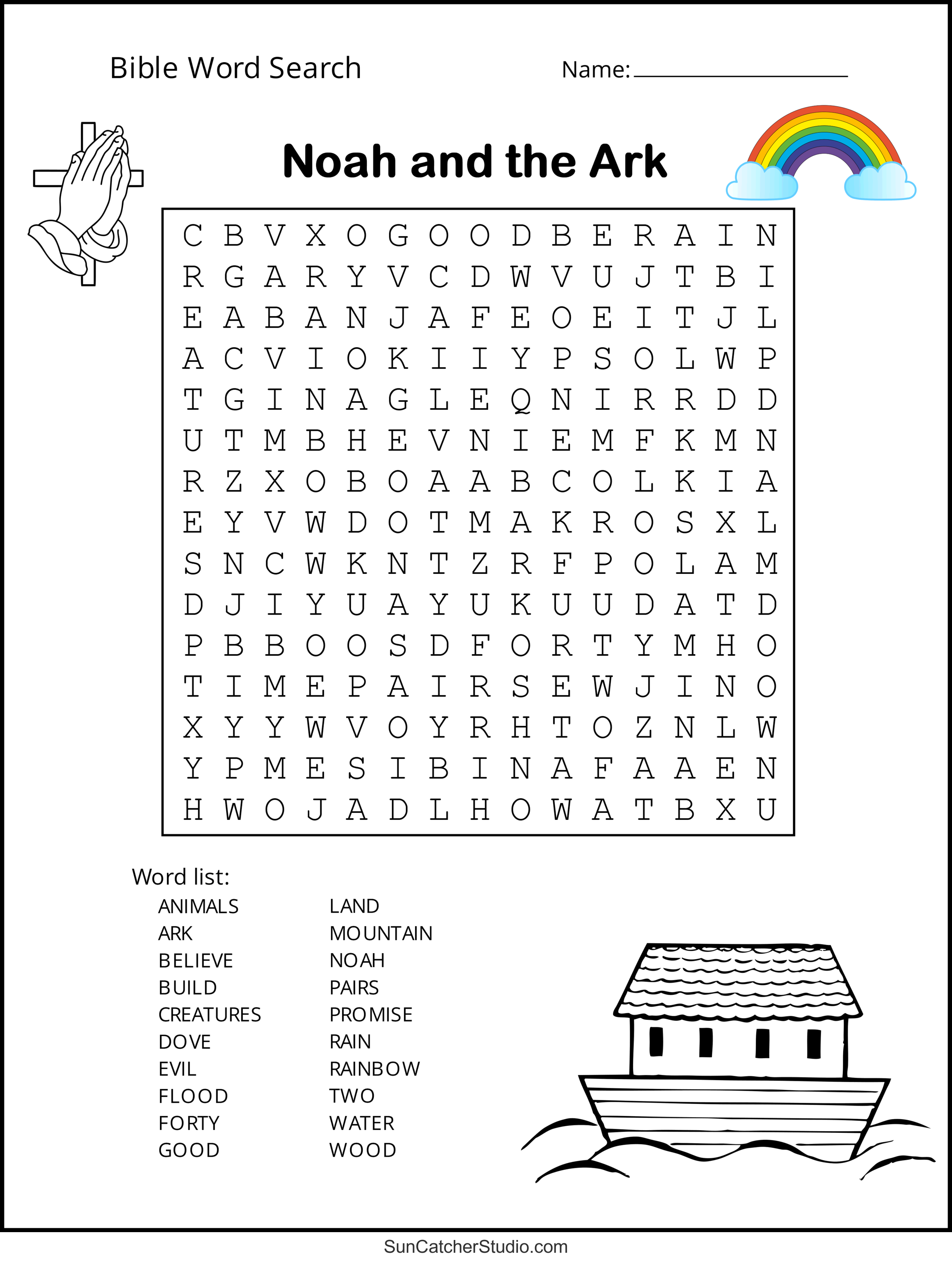 Bible Word Search (Free Printable Christian Puzzles) – Diy with Christian Word Search Puzzles Free Printable