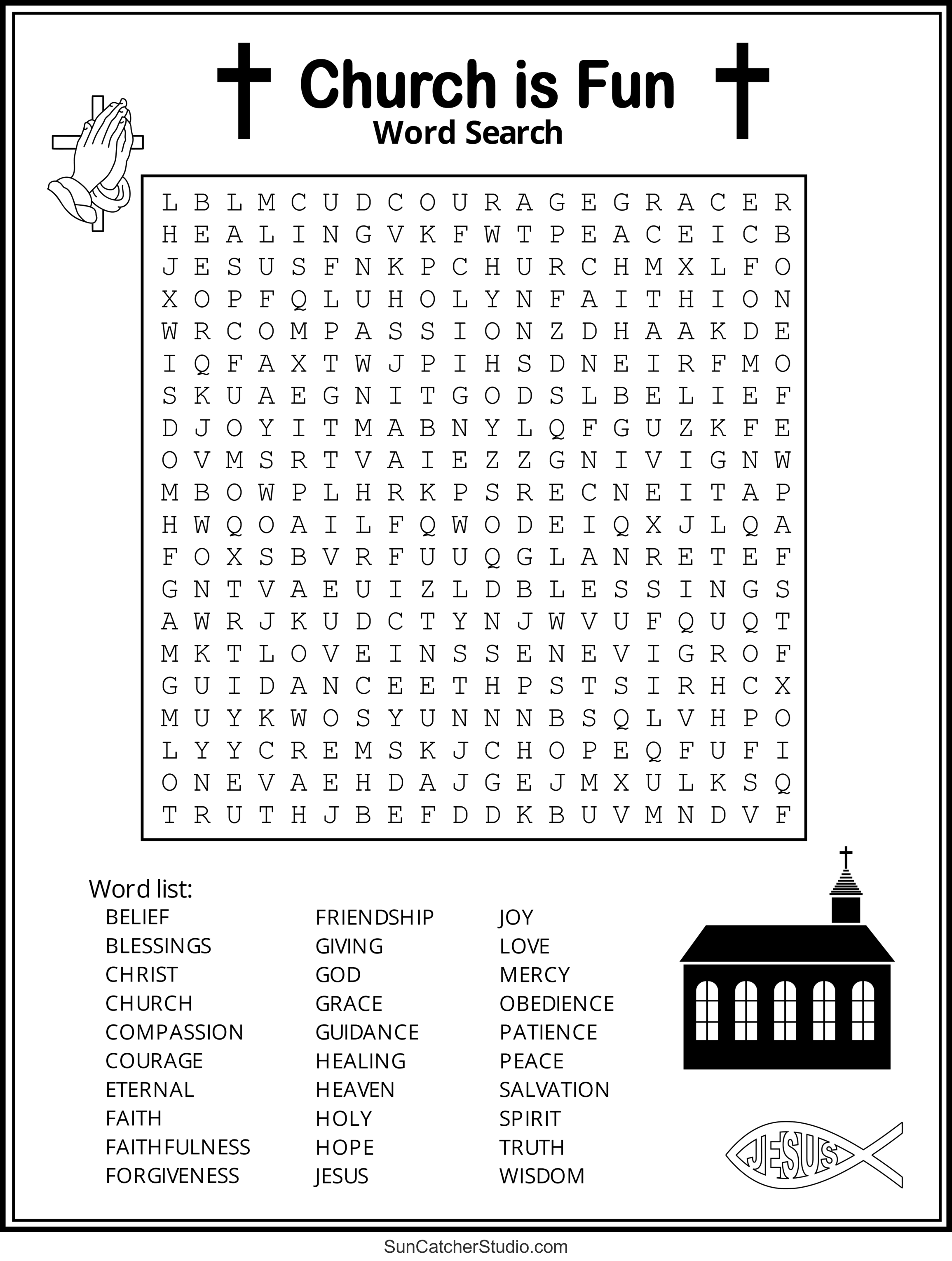 Bible Word Search (Free Printable Christian Puzzles) – Diy with regard to Christian Word Search Puzzles Free Printable