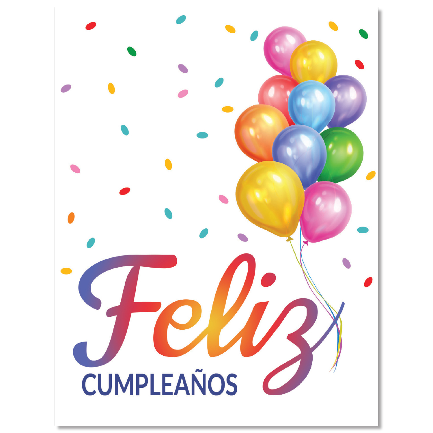 Big Happy Birthday Spanish Card | Hrdirect for Free Printable Happy Birthday Cards In Spanish