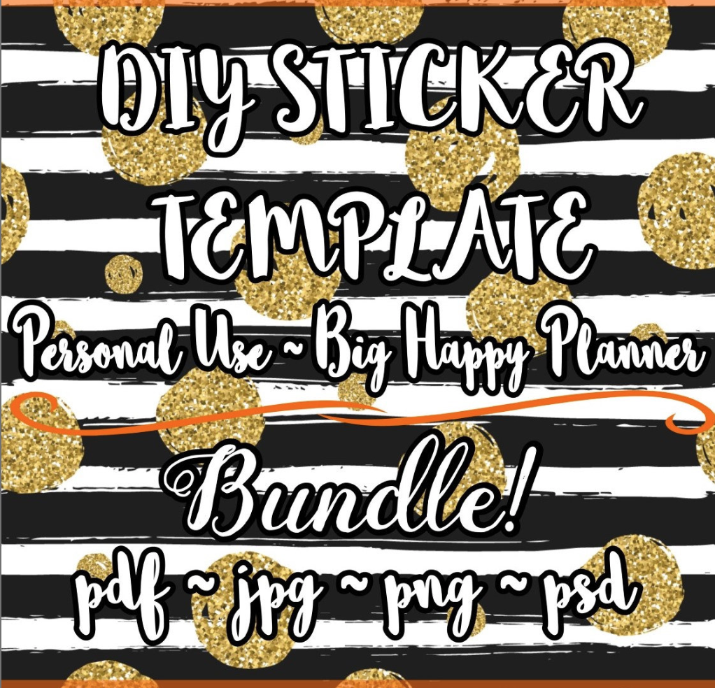 Big Happy Planner Sticker Template! // Free Printable Planner pertaining to Free Printable Happy Planner Stickers