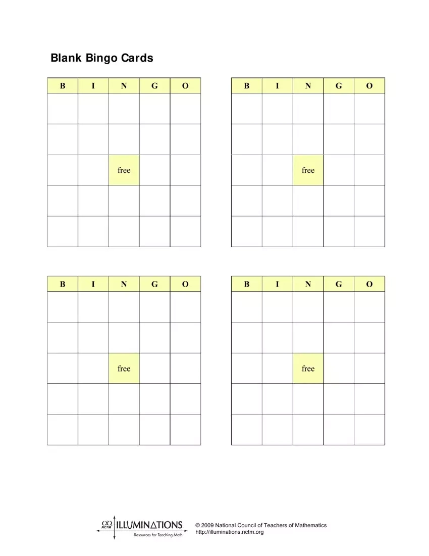 Blank Bingo Cards ≡ Fill Out Printable Pdf Forms Online within Free Printable Blank Bingo Cards For Teachers