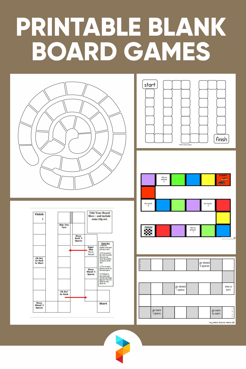 Blank Board Games - 10 Free Pdf Printables | Printablee with Free Printable Board Games