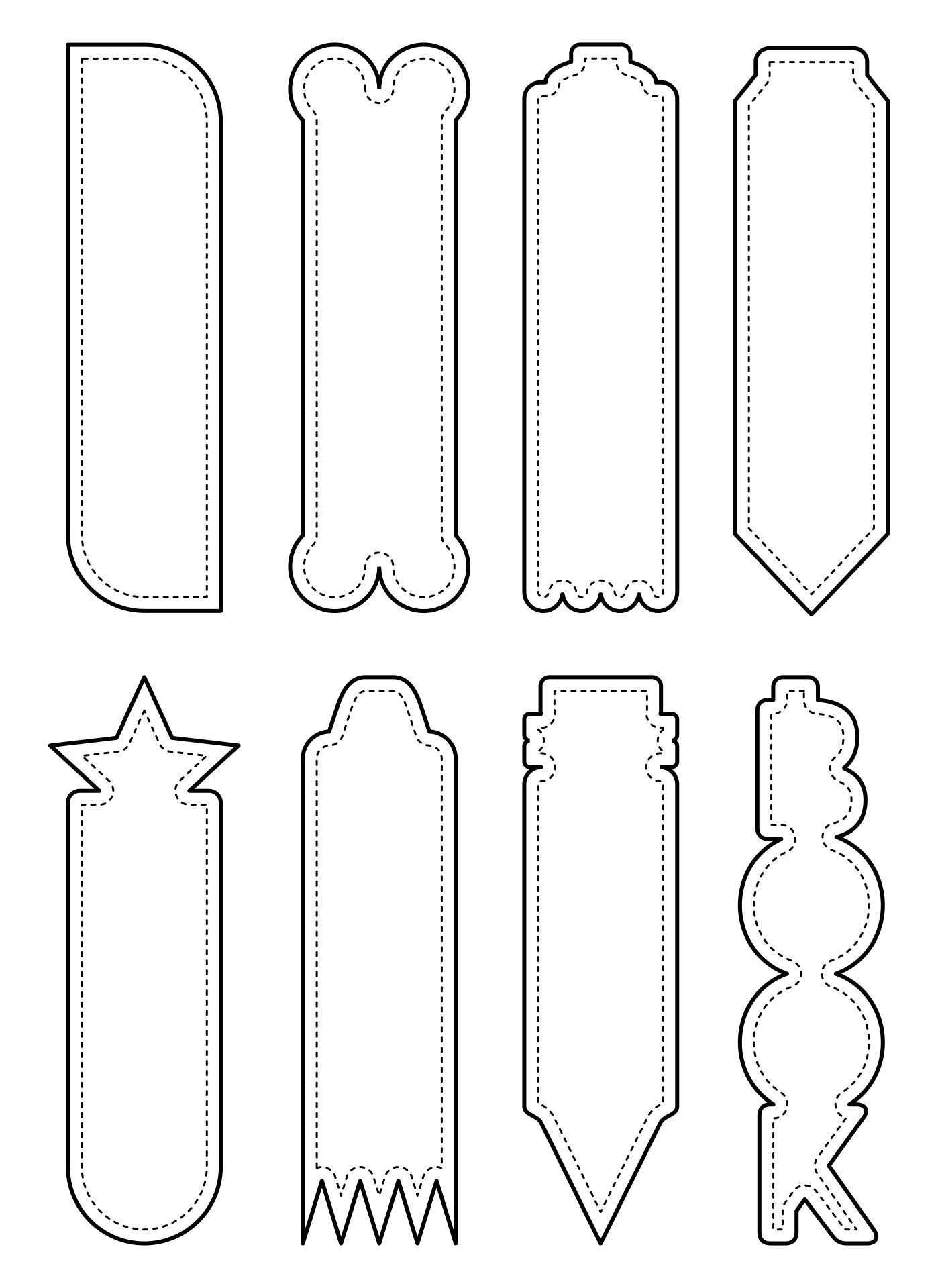 Blank Bookmarks - 10 Free Pdf Printables | Printablee | Bookmark in Free Printable Bookmarks Templates