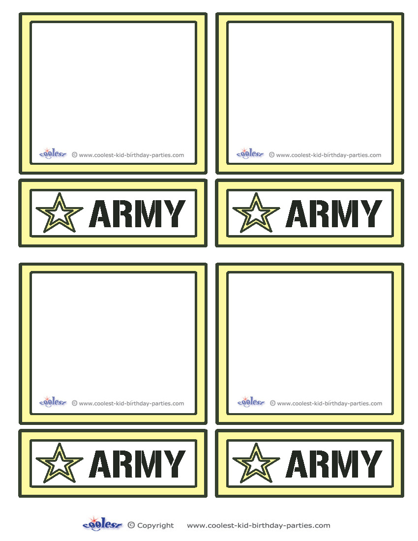 Blank Printable Army Star Thank You Cards - Coolest Free Printables in Free Printable Military Greeting Cards