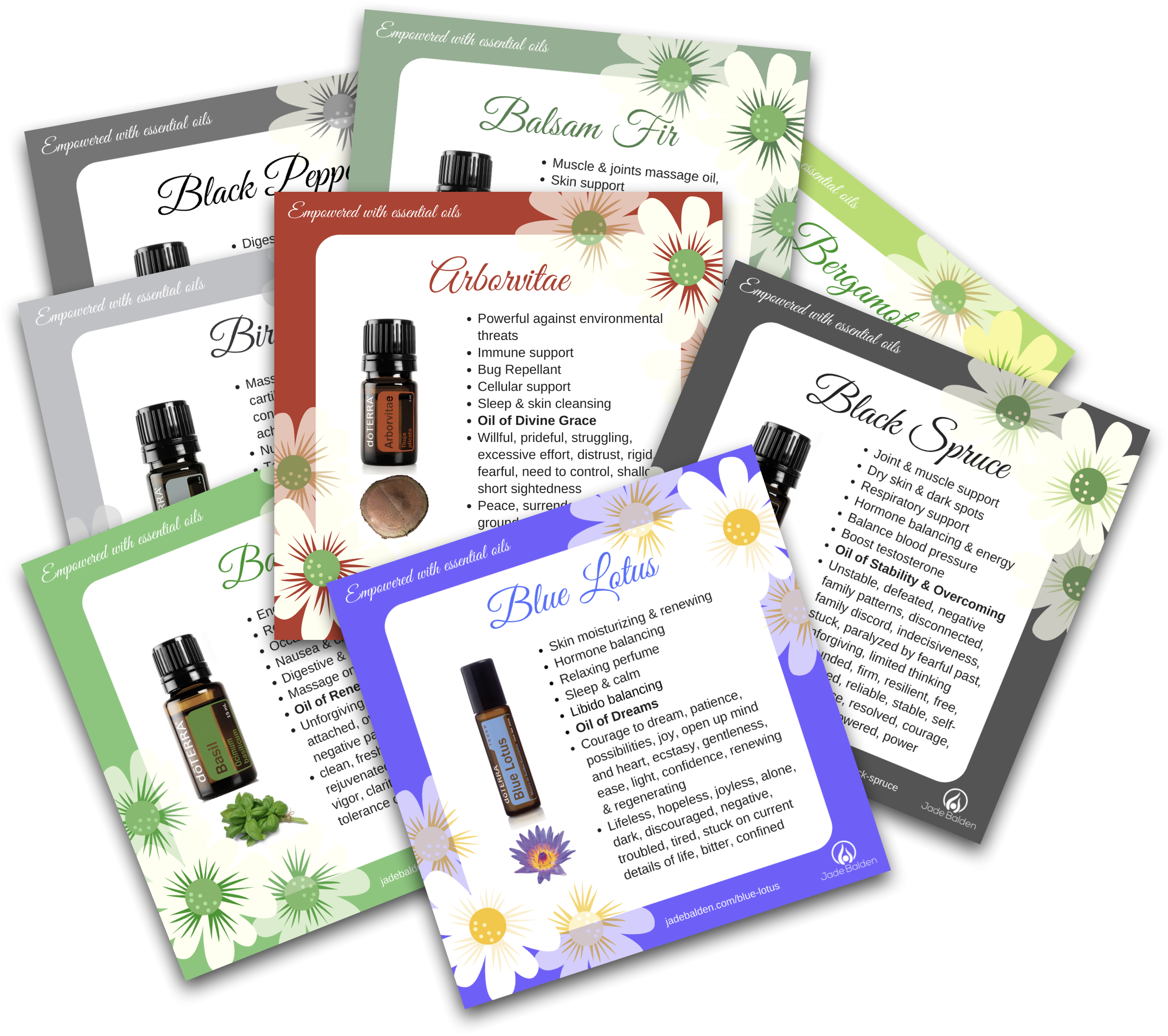 Blend Oil Info Cards With Affirmations Pdf Printable | Salubelle pertaining to Free Printable Doterra Sample Cards