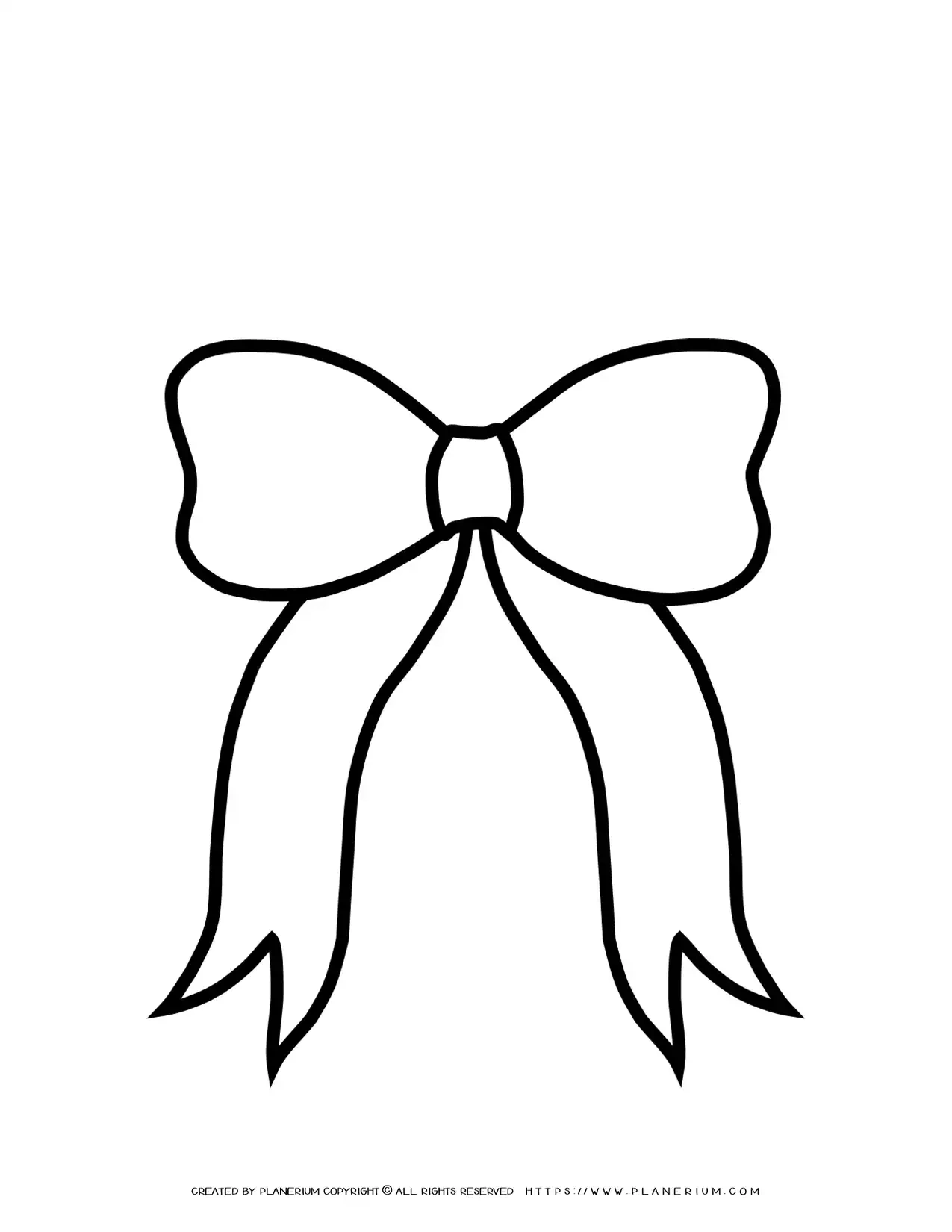 Bow - Free Printable Template | Planerium in Free Printable Bow Template