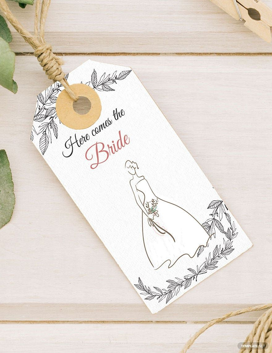 Bridal Shower Tag Template In Ms Word, Photoshop, Pages for Free Printable Favor Tags for Bridal Shower