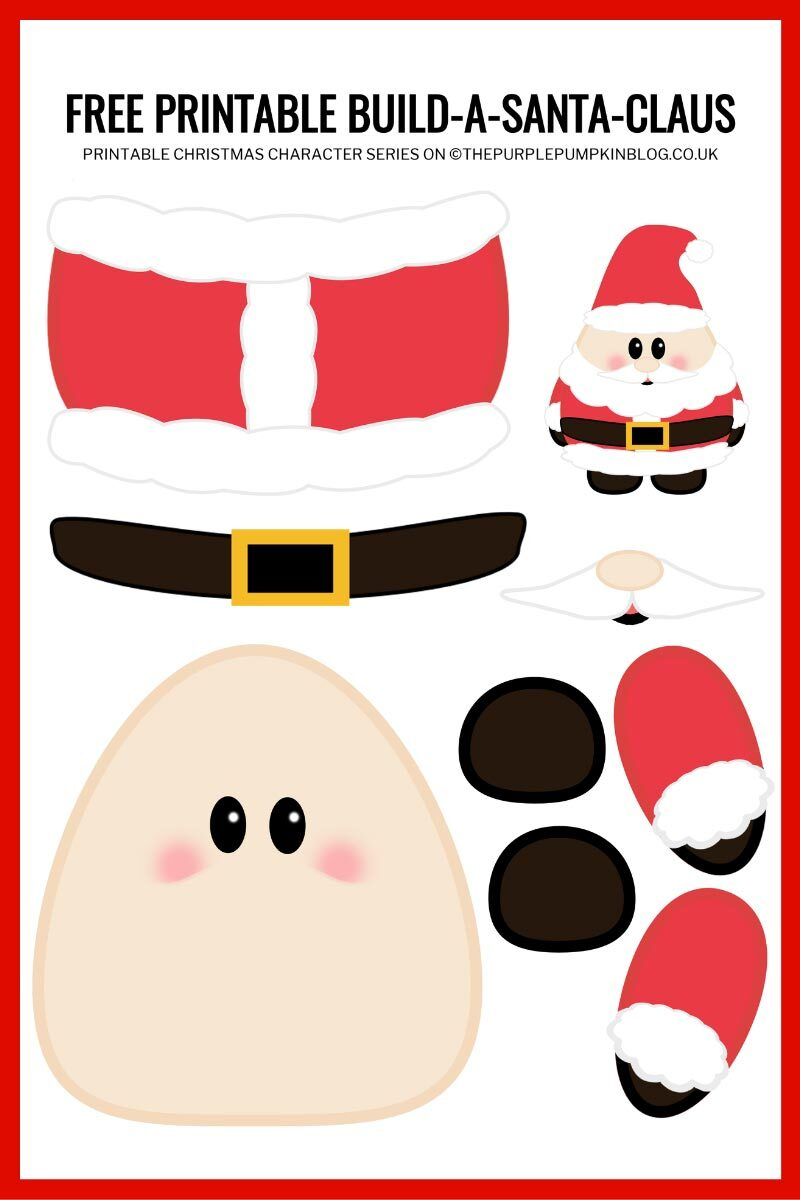 Build A Santa Printable | Free Printable Paper Santa Template! pertaining to Free Santa Templates Printable